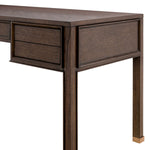 Eichholtz Desk Melchior pattern. It contains 5 drawers and rests on four legs with both protective and decorative