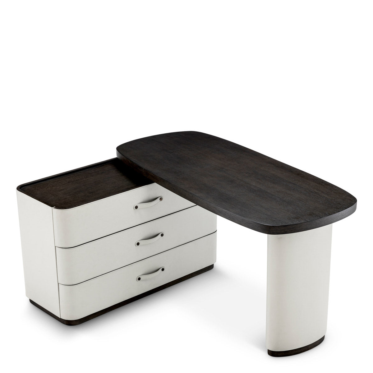Eichholtz Desk Numana Introducing the Numana Desk, a hallmark of Eichholtz luxury, with a rotating top that redefines