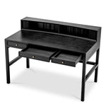 Eichholtz Desk Otranto a sleek charcoal grey oak veneer. This luxury writing desk, with its rectangular shape and