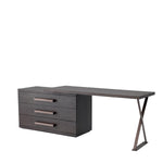 Eichholtz Desk Sanderson Finished in mocha oak veneer, this desk provides ample workspace. Desk Sanderson Crafted by Eichholtz