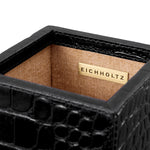 Eichholtz Desk Set Scaleo set of 3 Scaleo Desk Set of 3. Wrapped in luxurious croco embossed black leather, this set exudes