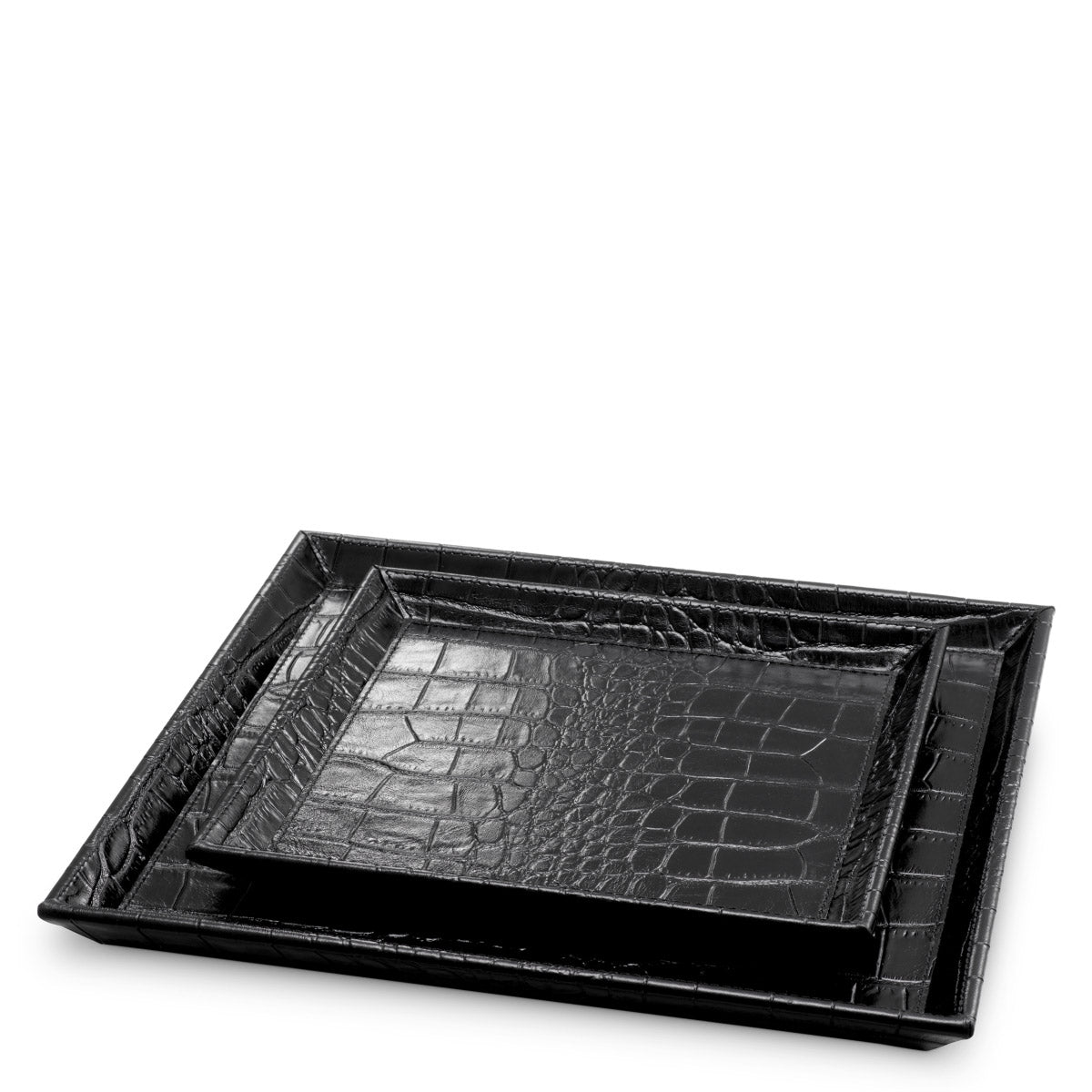 Eichholtz Desk Tray Scaleo set of 2 Elevate your workspace with the Eichholtz Scaleo Desk Tray Set of 2. Wrapped in luxurious