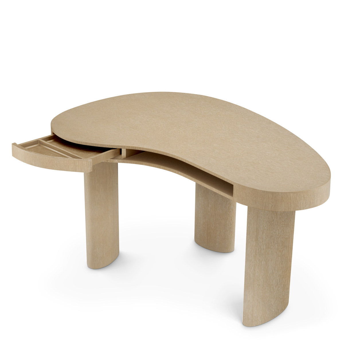 Eichholtz Desk Vence The natural oak veneer exudes a sense of modern elegance, while the desk features a