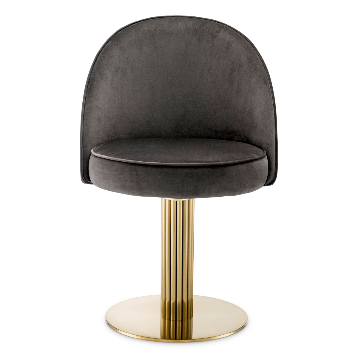 Eichholtz Dining Chair Dorland fabric. The swivel base ensures effortless movement, while the elegant design adds a touch of