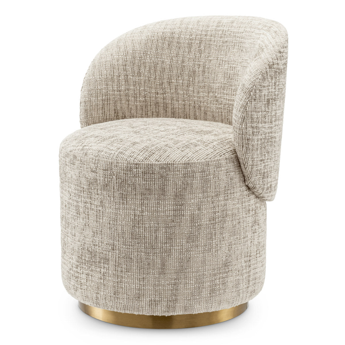 Eichholtz Dining Chair Greer Indulge in comfort with the Dining Chair Greer in Creststone beige, featuring a plush fabric