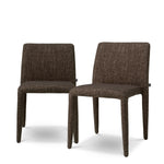 Eichholtz Dining Chair Leiza set of 2 Embrace the refined allure of the Dining Chair Leiza Renato Brown set. Elegantly draped in