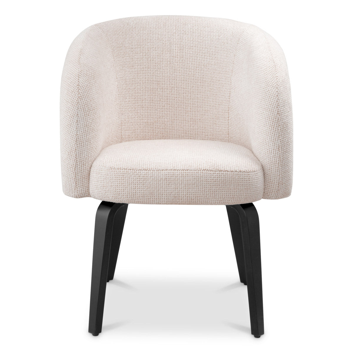 Eichholtz Dining Chair Novelle and style to create a luxurious feel. Supported by black finish legs, this chair exudes