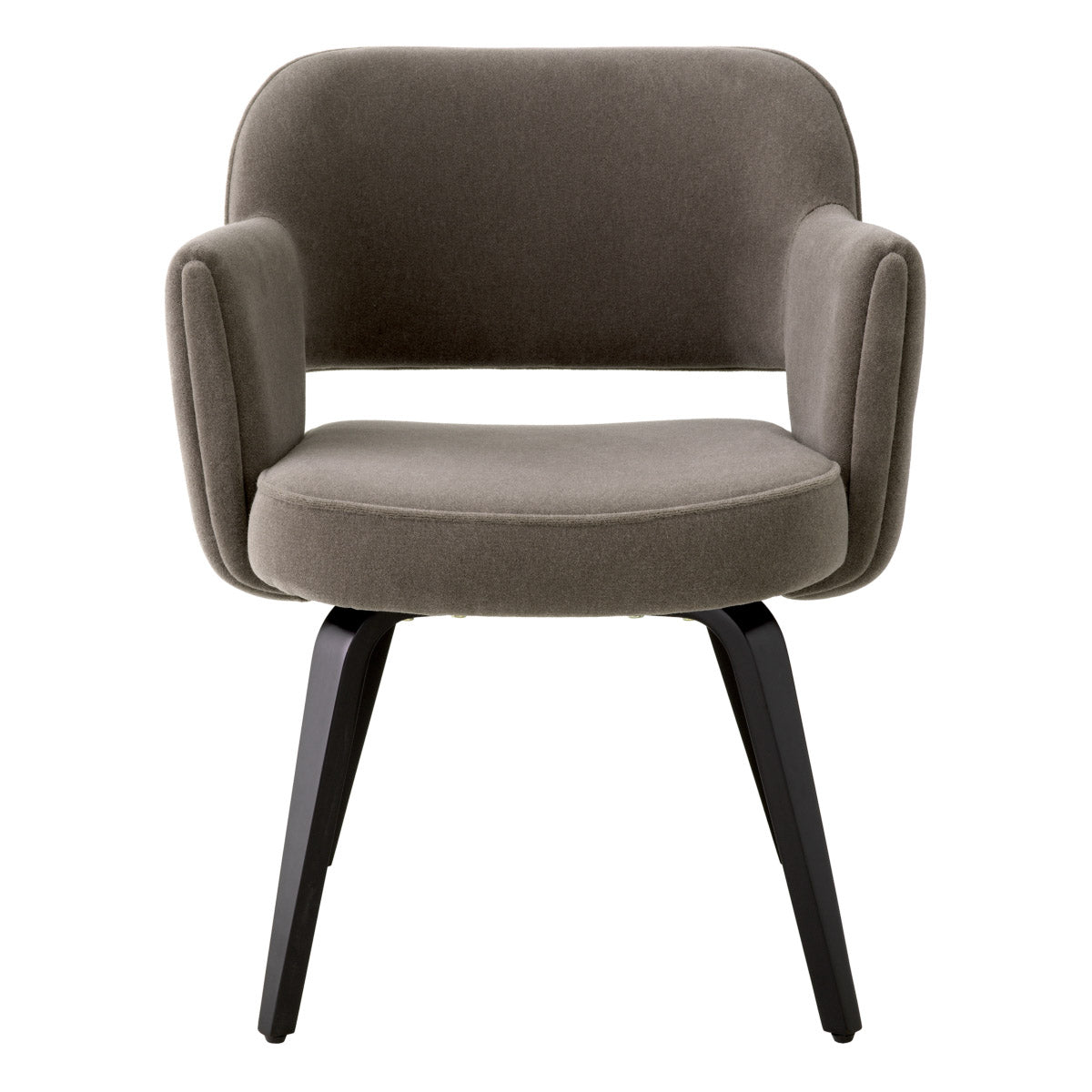 Eichholtz Dining chair Park boasts clean lines that epitomize modern luxury. Upholstered in the exclusive and opulent Johnston Mohair