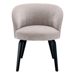 Eichholtz Dining Chair Vichy black legs and a Sisley grey upholstery, this lovely chair pairs comfort with a retro
