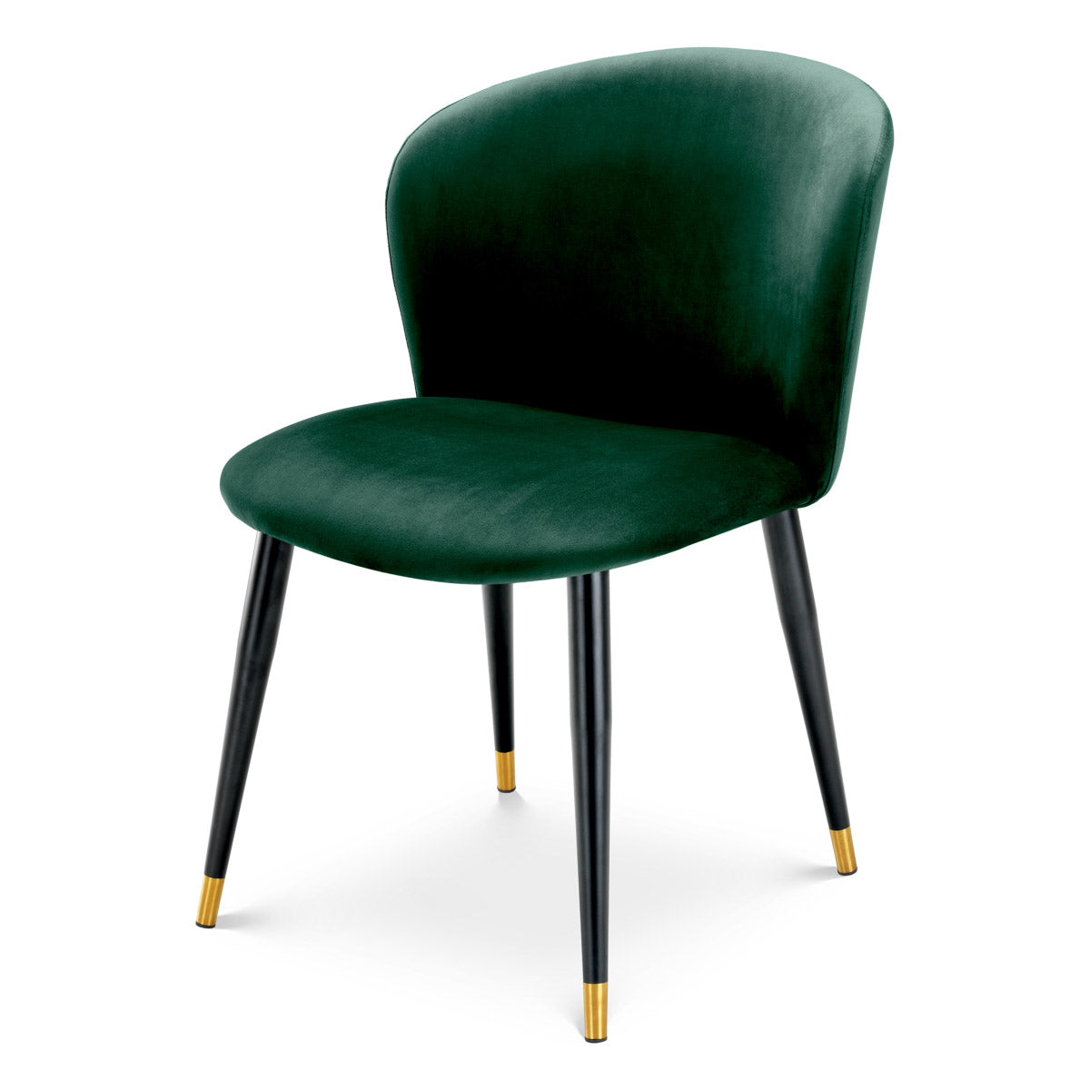 Eichholtz Dining Chair Volante Indulge your dining room with the Roche dark green velvet Volante Dining Chair. This decadent