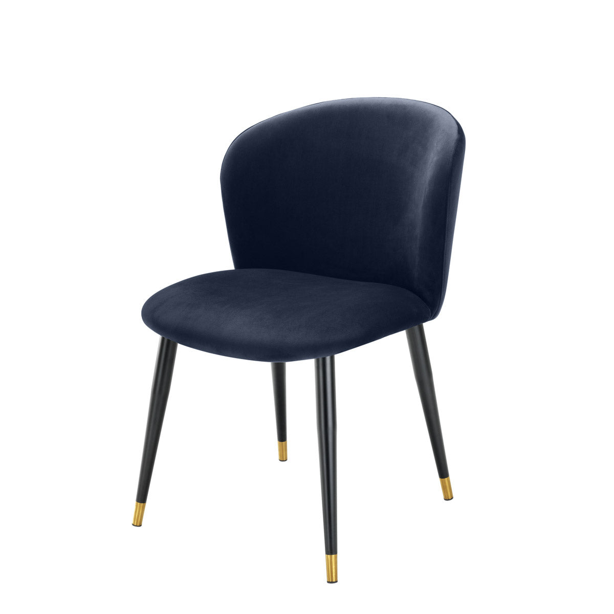 Eichholtz Dining Chair Volante Indulge your dining room with the Savona midnight blue velvet Volante Dining Chair. This decadent