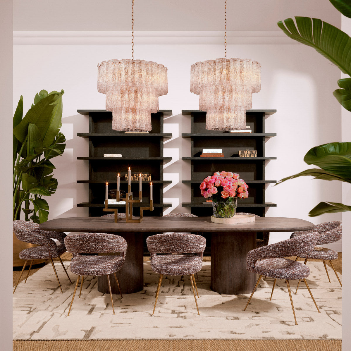 Eichholtz Dining Table Glenmont oak veneer, this iconic piece showcases the artisanship Eichholtz is renowned for. The Glenmont Dining