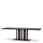 Eichholtz Dining Table Julius The Julius Dining Table brings together the richness of mocha oak veneer with the timeless