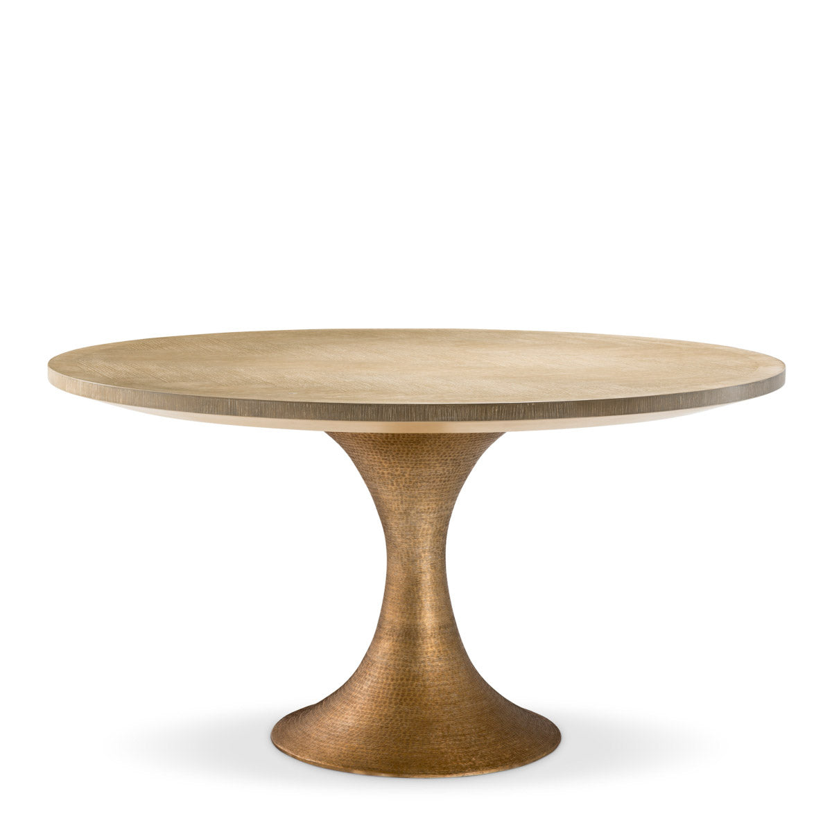 Eichholtz Dining Table Melchior round Give your décor Mid-Century Modern appeal with the stunning washed oak veneered Melchior Dining Table