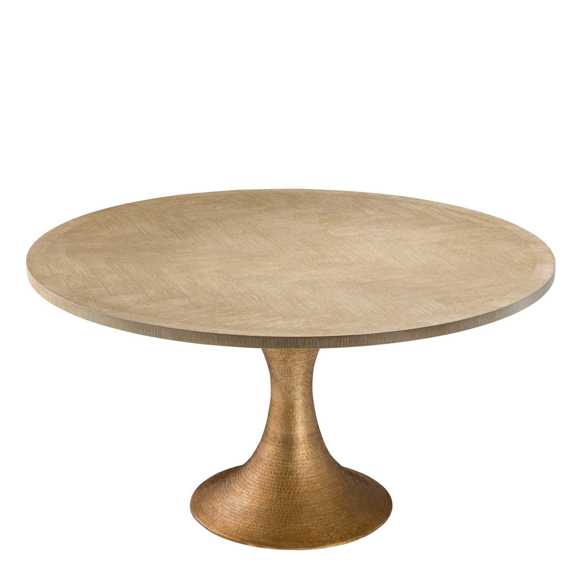 Eichholtz Dining Table Melchior round of this round dining table shows, veneers are very suitable for marquetry. High-quality veneer lasts