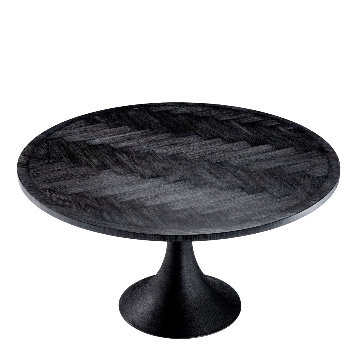Eichholtz Dining Table Melchior round this round dining table shows, veneers are very suitable for marquetry. High-quality veneer lasts l...