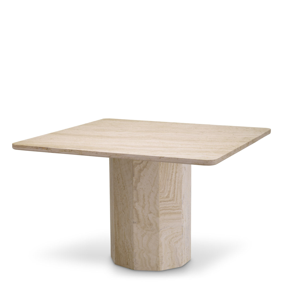 Eichholtz Dining Table Piazza Introducing the magnificent travertine Dining Table Piazza by Eichholtz, inspired by a medieval Catalan column