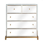 Eichholtz Drawer Chest Clarington Add a bright and fresh touch to your bedroom with the mirror glass Clarington Chest