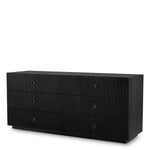 Eichholtz Drawer Chest Dimitrios Unveil sophistication with the Drawer Chest Dimitrios in charcoal grey oak veneer. Featuring elegant ribbed