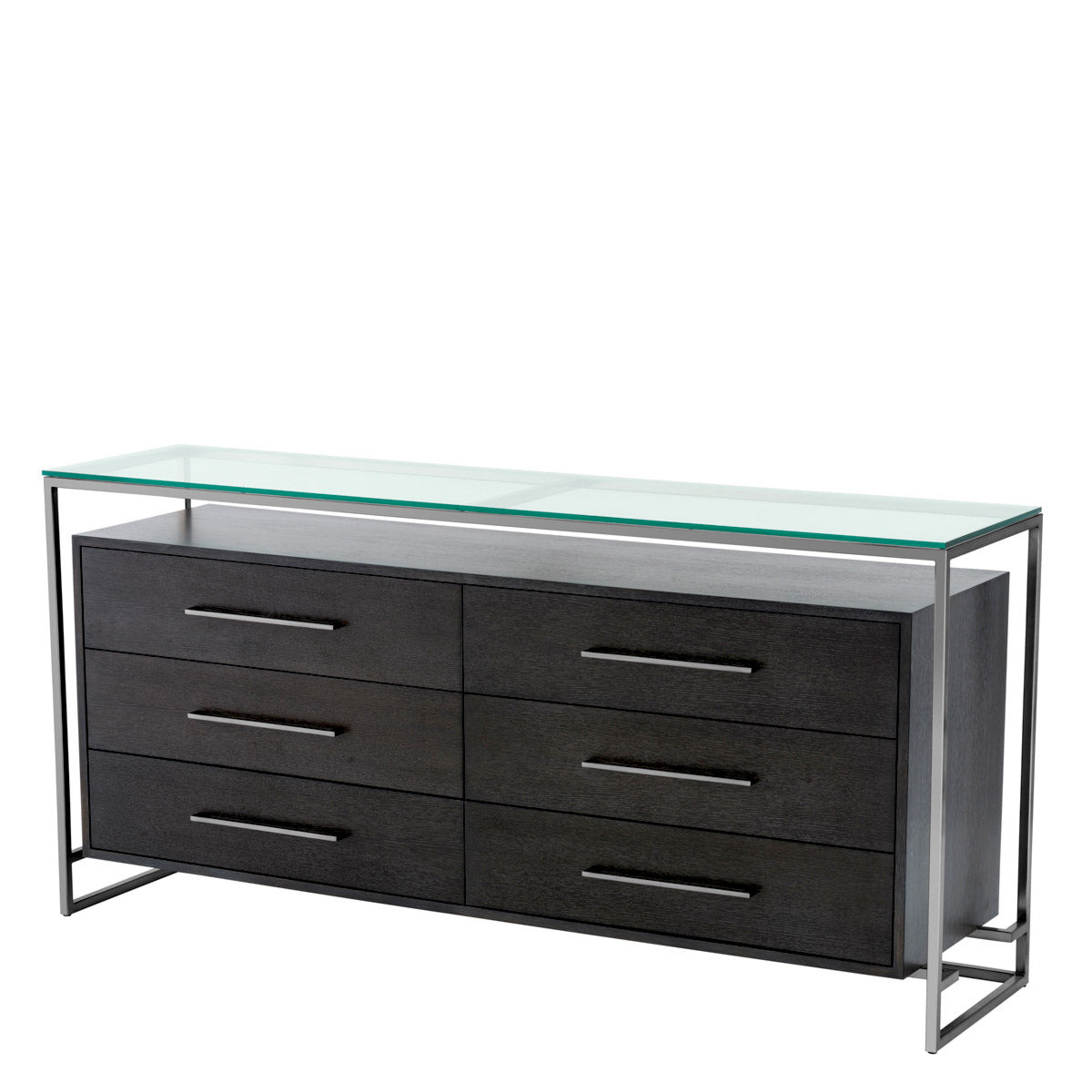 Eichholtz Dresser Durand Inspired by the minimalist silhouettes of Bauhaus design, the oak veneer Durand Cabinet exudes timeless
