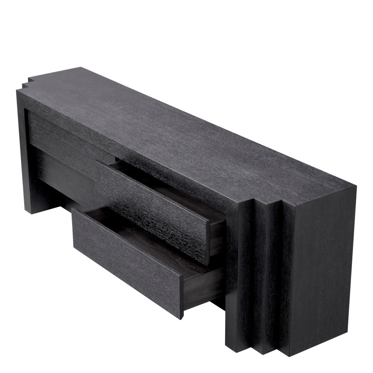 Eichholtz Dresser Metropolitan a charcoal grey oak veneer finish, seamlessly blending into classic and contemporary decor. This dresser