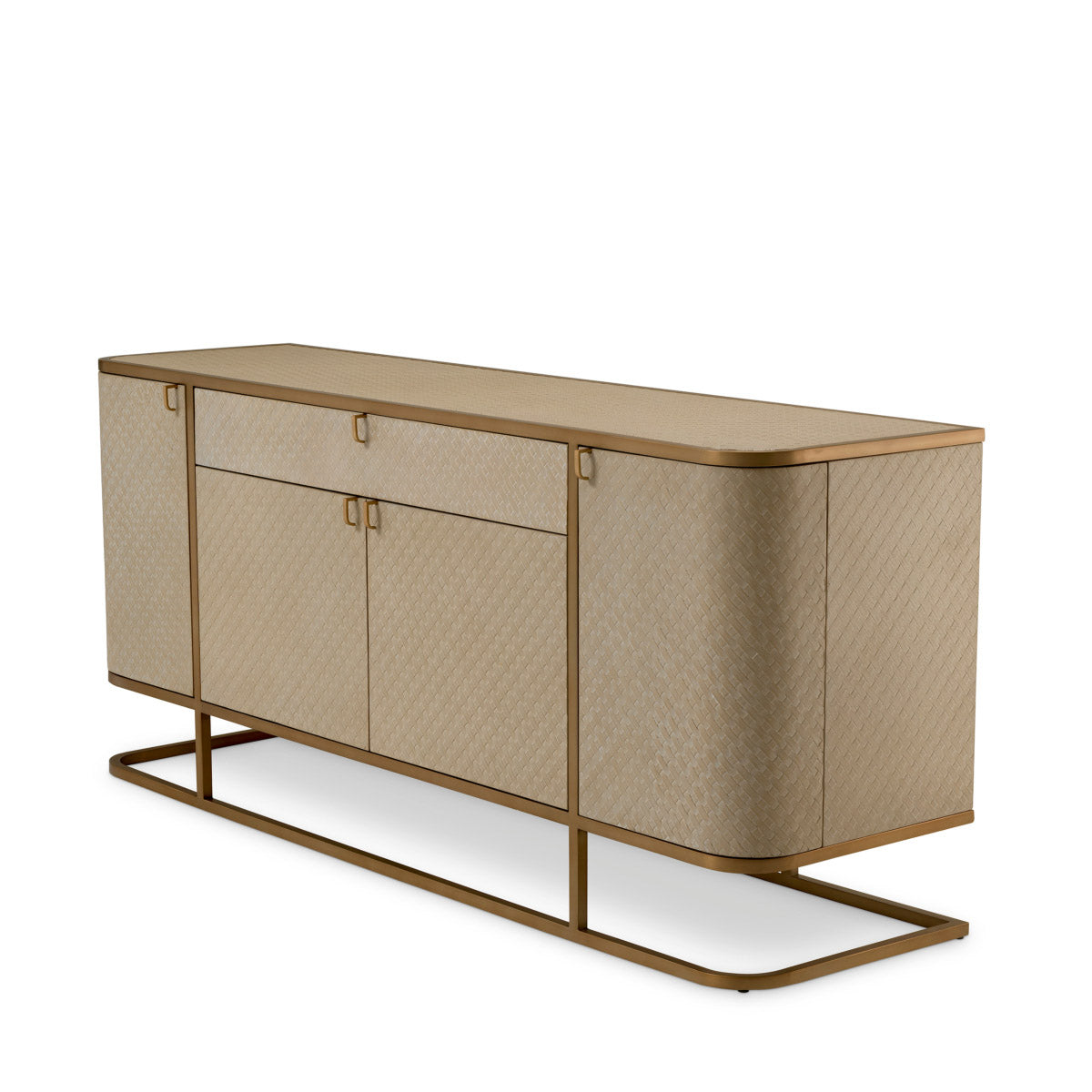 Eichholtz Dresser Napa Valley doors and a drawer with stainless steel handle. Dresser Napa Valley Crafted by Eichholtz this