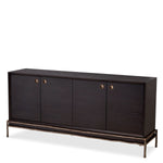 Eichholtz Dresser Premier With its charcoal oak veneer casing and medium bronze finish frame and hardware, Dresser Premier