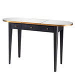 Eichholtz Dressing Table Toulouse rounded corners. The rim and hardware with a brushed brass finish give this table extra