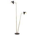 Eichholtz Floor Lamp Asta Double Floor Lamp Asta Double captures the aesthetic of designer lamps from the 1950s and 60s.
