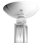 Eichholtz Floor Lamp Dorrell clear and frosted glass of the architectural lamp base a soft and warm light is