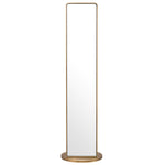 Eichholtz Floor Mirror Novo with coatrack base and sleek coatrack feature offer practicality wrapped in a luxury brushed brass finish, em...