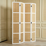 Eichholtz Folding Screen Bahamas by natural cane accents and crystal-clear glass panels. A harmonious blend of classic elegance and