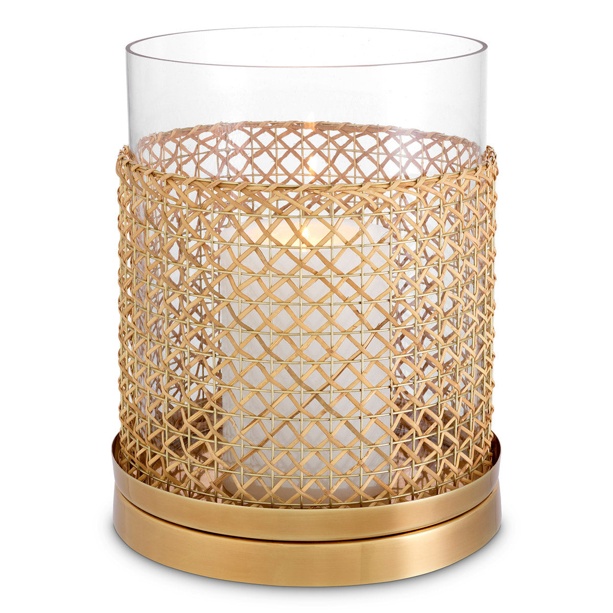 Eichholtz Hurricane Zimmerman L The Hurricane Zimmerman is crafted from natural rattan and finished with a vintage brass touch.