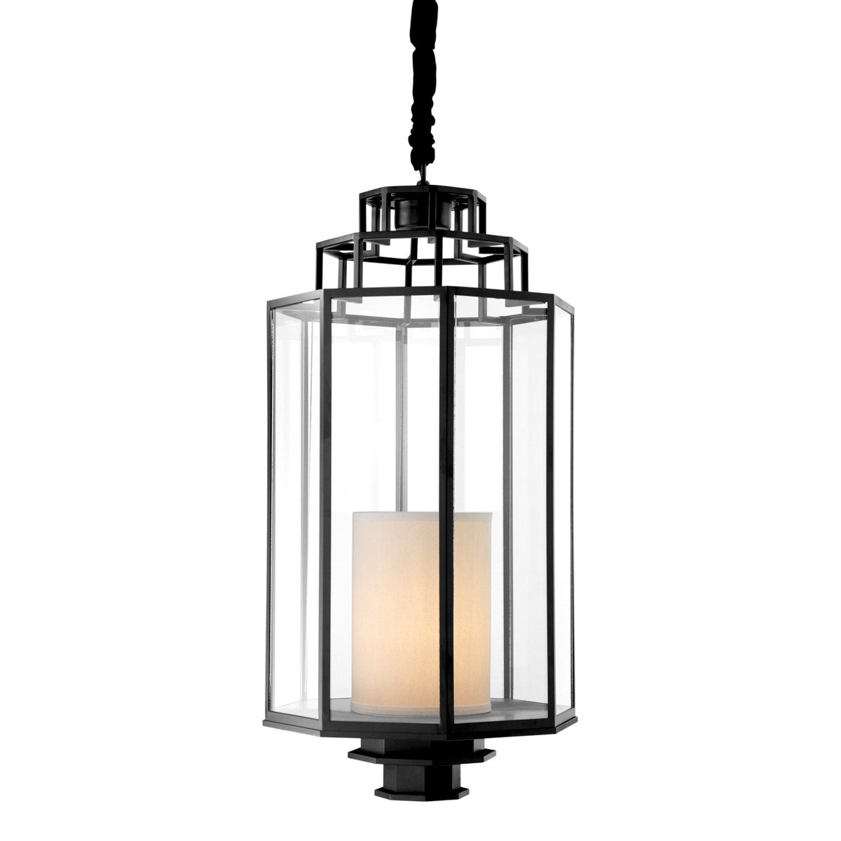 Eichholtz Lantern Monticello L Tastefully blending contemporary design with a touch of industrial flair, the Monticello L Lantern is