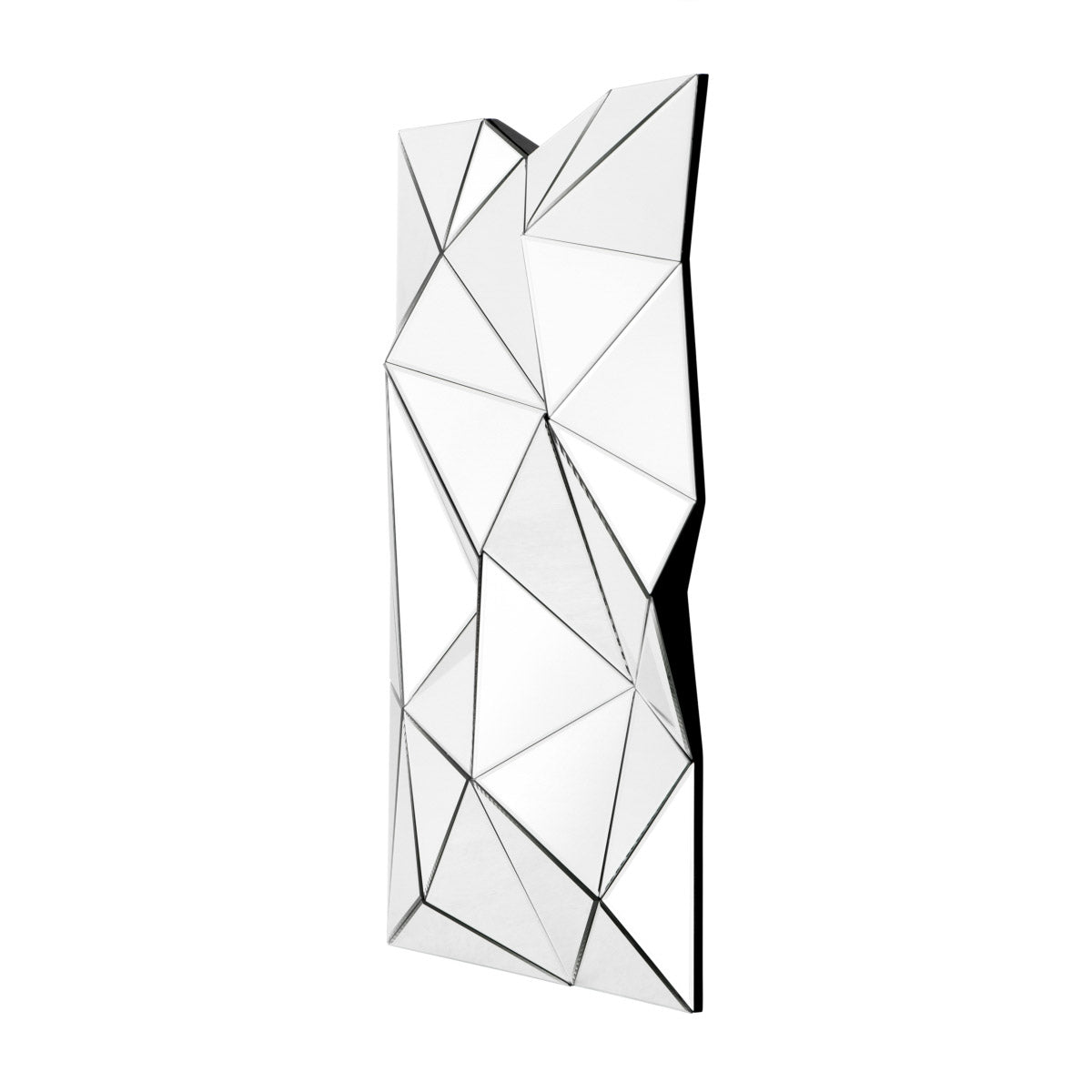 Eichholtz Mirror Boyton triangular facets to give a three dimensional effect. Mirror Boyton Crafted by Eichholtz this wall