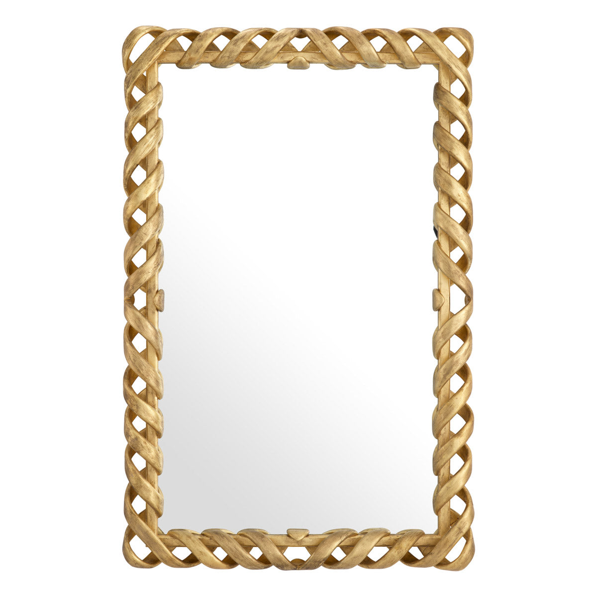 Eichholtz Mirror Casone synonymous with Eichholtz. The mirror's unique rope twist frame and intricate carved details radiate opulence,