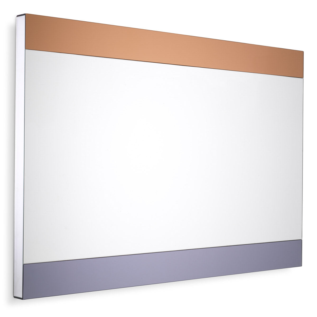 Eichholtz Mirror Cevio S it has two vertical bands, one of smoked mirror glass and one of amber mirror