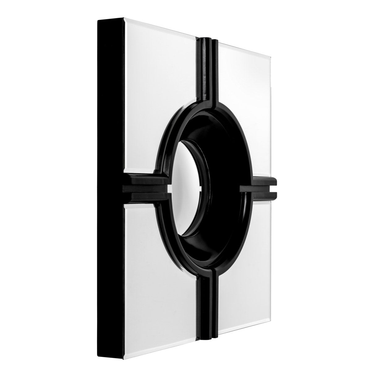Eichholtz Mirror Jagger classic and contemporary interior spaces alike. Its black frame has a clean line edge, allowing