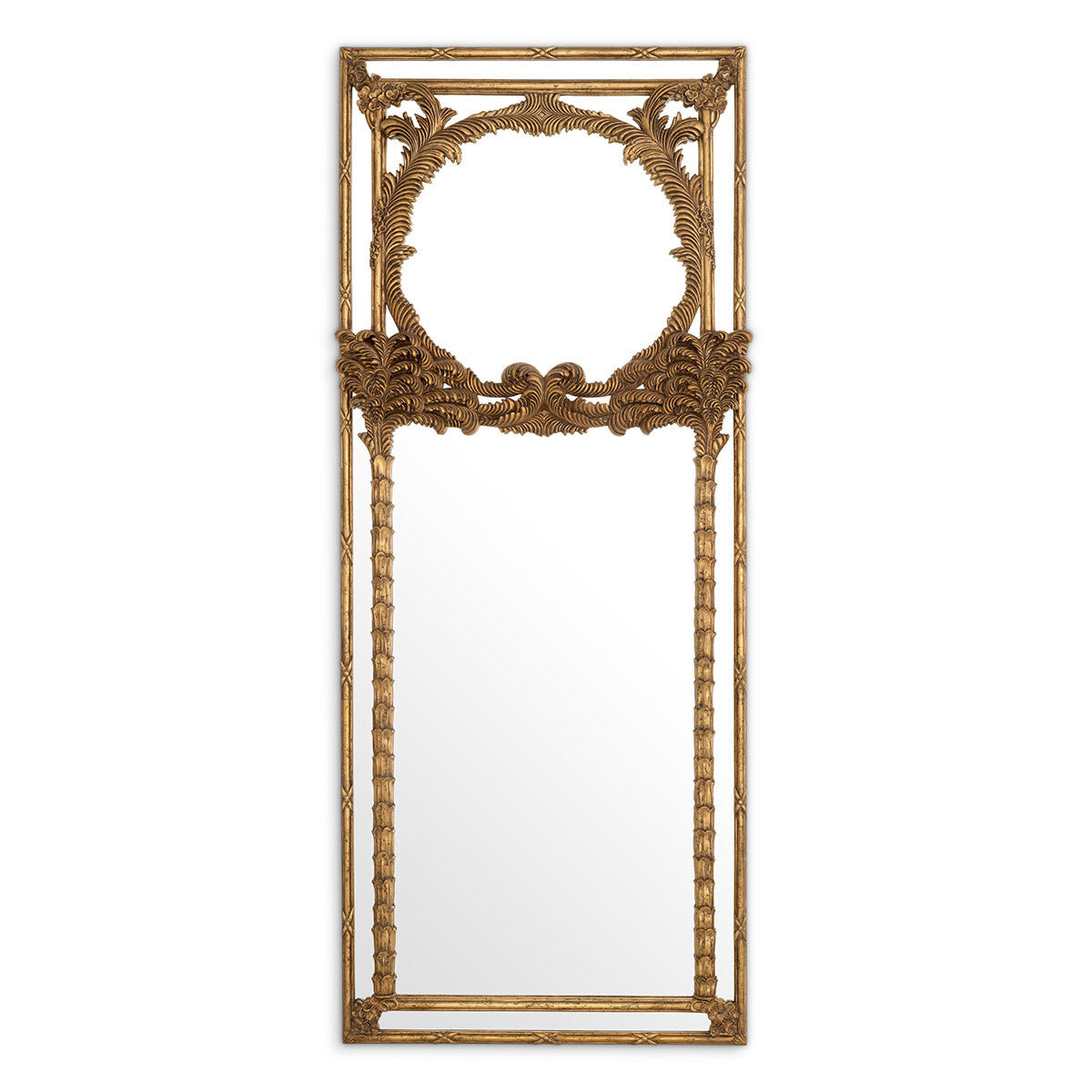 Eichholtz Mirror Le Royal Behold the enchanting Le Royal Mirror, a masterful creation hand-carved from exquisite mahogany wood in