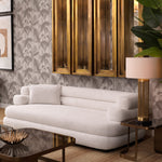 Eichholtz Mirror Magenta rectangular S The deepened frame of this bevelled wall mirror comes in a vintage brass finish, making