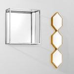 Eichholtz Mirror Saronno bevelled mirrors in a sleek gold finished frame, it will add visual appeal to your