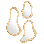 Eichholtz Mirror Viterbo set of 3 organic shapes and artisan craftsmanship. Each piece boasts a fluid gold-finished frame, infusing your...