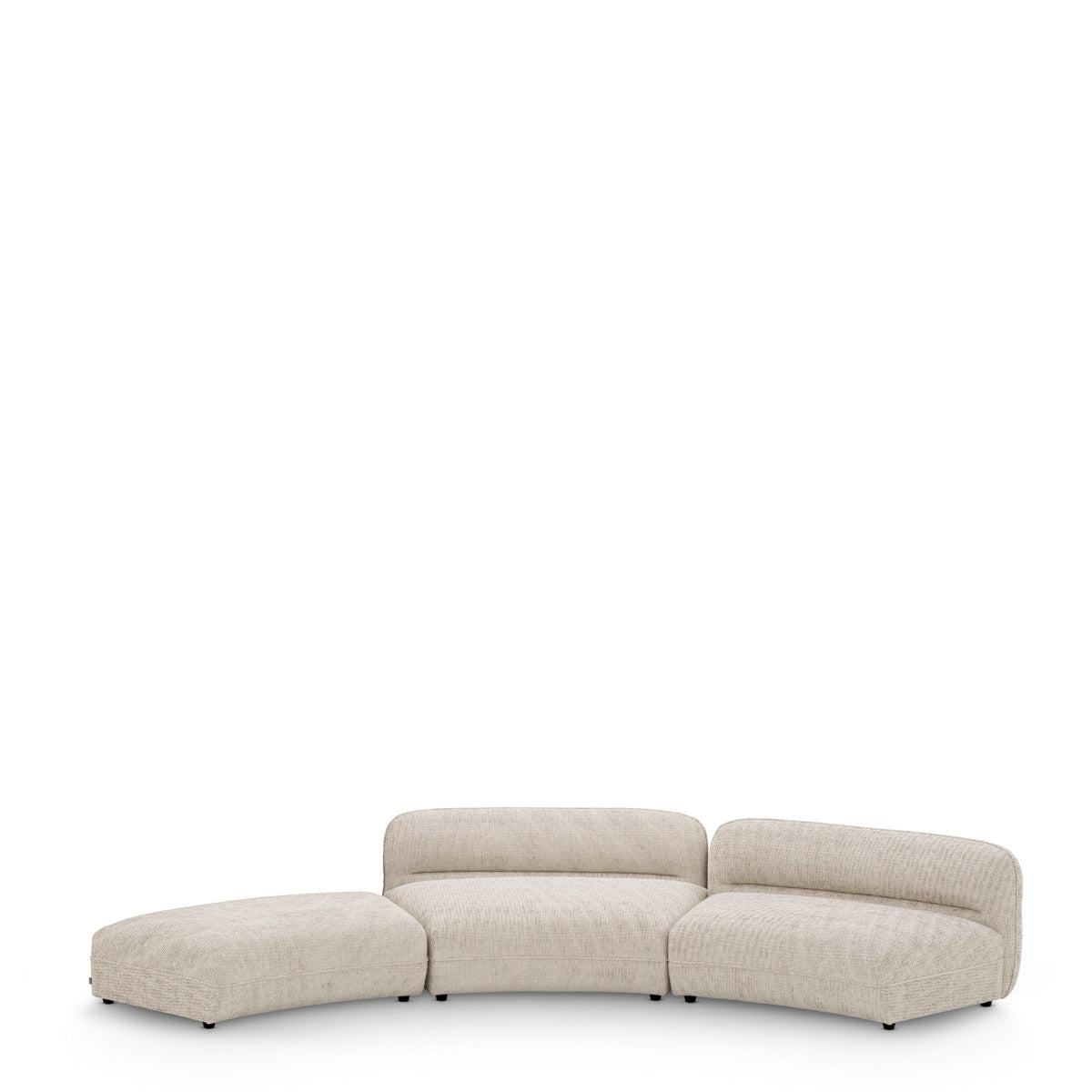 Eichholtz Modular Sofa Grand Avenue - Ottoman Discover the sophisticated charm of the Eichholtz Modular Sofa Grand Avenue Corner. Upholst...