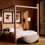 Eichholtz Nightstand Bogart grey oak veneer with an antique mirror glass finish. This luxury side table exudes modern