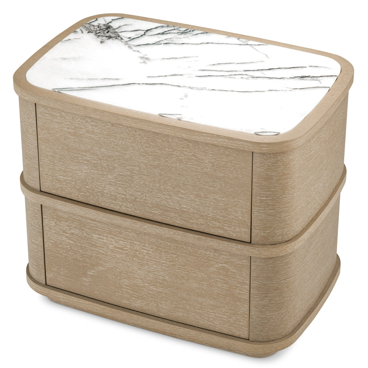 Eichholtz Nightstand Cabana Two drawers offer plenty of room to store bedside essentials. Nightstand Cabana Crafted by Eichholtz