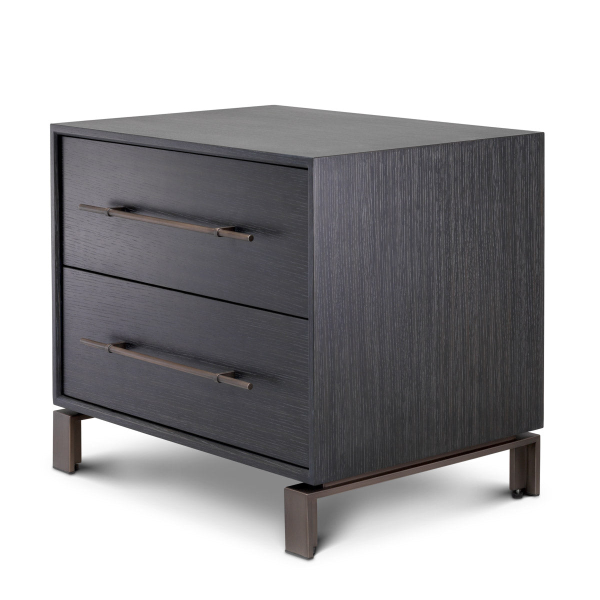 Eichholtz Nightstand Canova The charcoal grey oak veneer Canova Nightstand is a real eye-catcher in any contemporary interior.