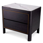 Eichholtz Nightstand Corazon Nightstand Corazon is a chic and organised bedside table. Wrapped in a charcoal grey oak