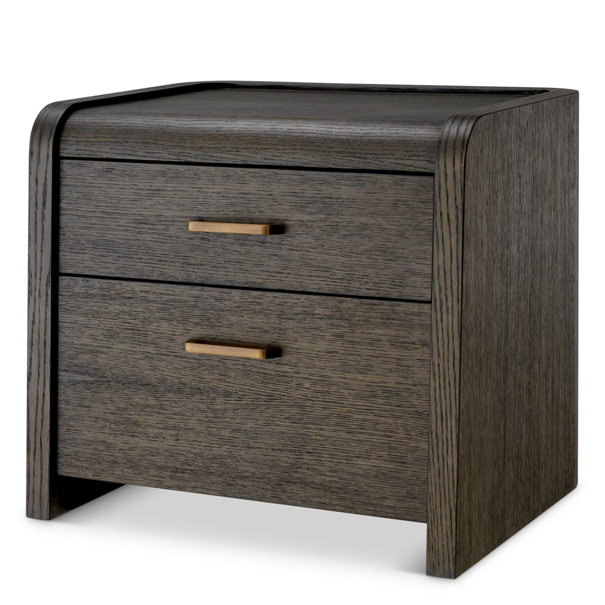 Eichholtz Nightstand Joane Discover the Joane Nightstand in alluring mocha oak veneer, where elegance meets utility. Its sleek