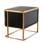 Eichholtz Nightstand Monfort metal frame with brushed brass finish. Nightstand Monfort Crafted by Eichholtz this nightstand pairs refined