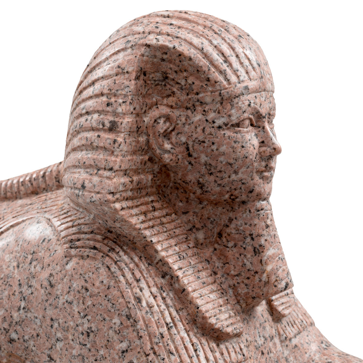 Eichholtz Object Sphinx of Hatshepsut echoing the great sphinx of Giza, stands as a symbol of enduring Egyptian artistry and